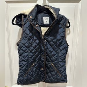 Ci sonó vest size small navy and brown great condition